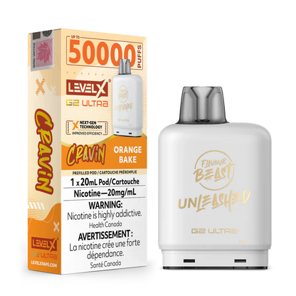 Cravin' Orange Bake by Level X Flavour Beast Unleashed G2 Ultra 50K