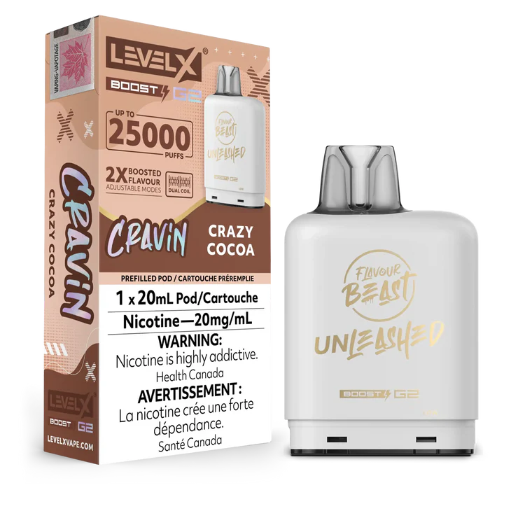 Crazy Cocoa Flavour Beast Boost G2 Unleashed Pods 25K