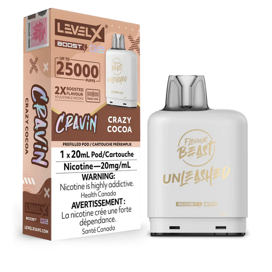 Crazy Cocoa Flavour Beast Boost G2 Unleashed Pods 25K