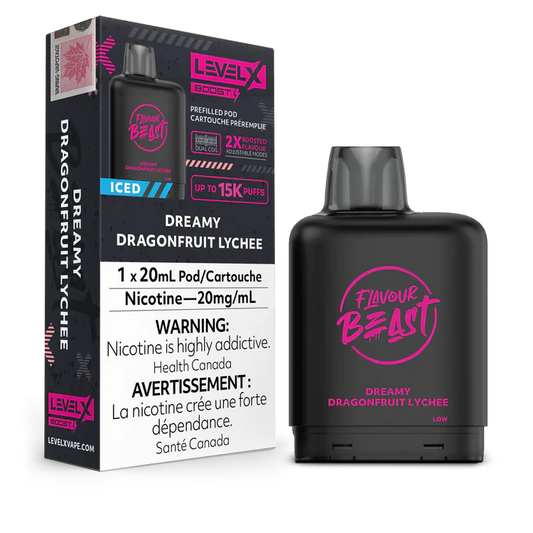 Dreamy Dragonfruit Lychee Iced Flavour Beast Boost G2 Pods 25K