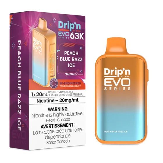 Drip'n by Envi EVO 63K Disposable - Peach Blue Razz Ice