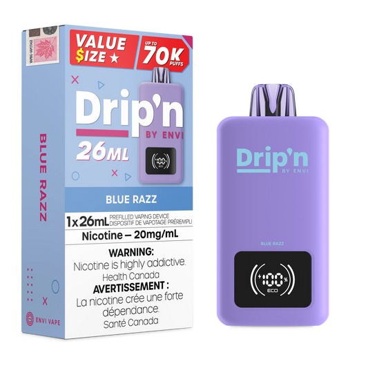 Blue Razz Drip'n 26mL - Disposable 70K