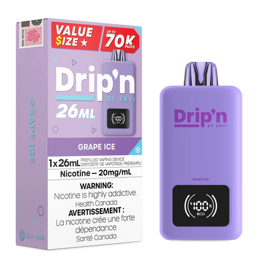 Grape Ice Drip'n 26mL - Disposable 70K
