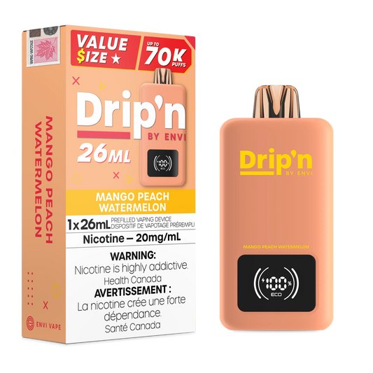 Mango Peach Watermelon Drip'n 26mL - Disposable 70K