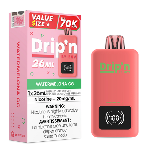 Watermelon CG Drip'n 26mL - Disposable 70K