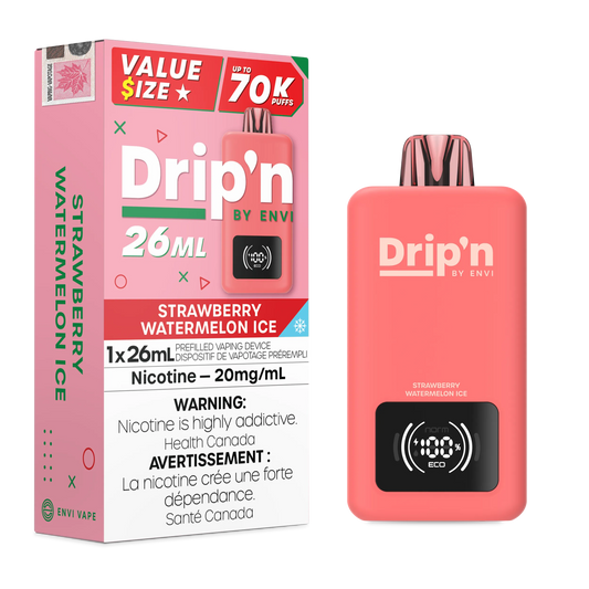 Strawberry Watermelon Ice Drip'n 26mL - Disposable 70K