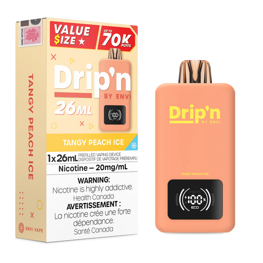 Tangy Peach Ice Drip'n 26mL - Disposable 70K