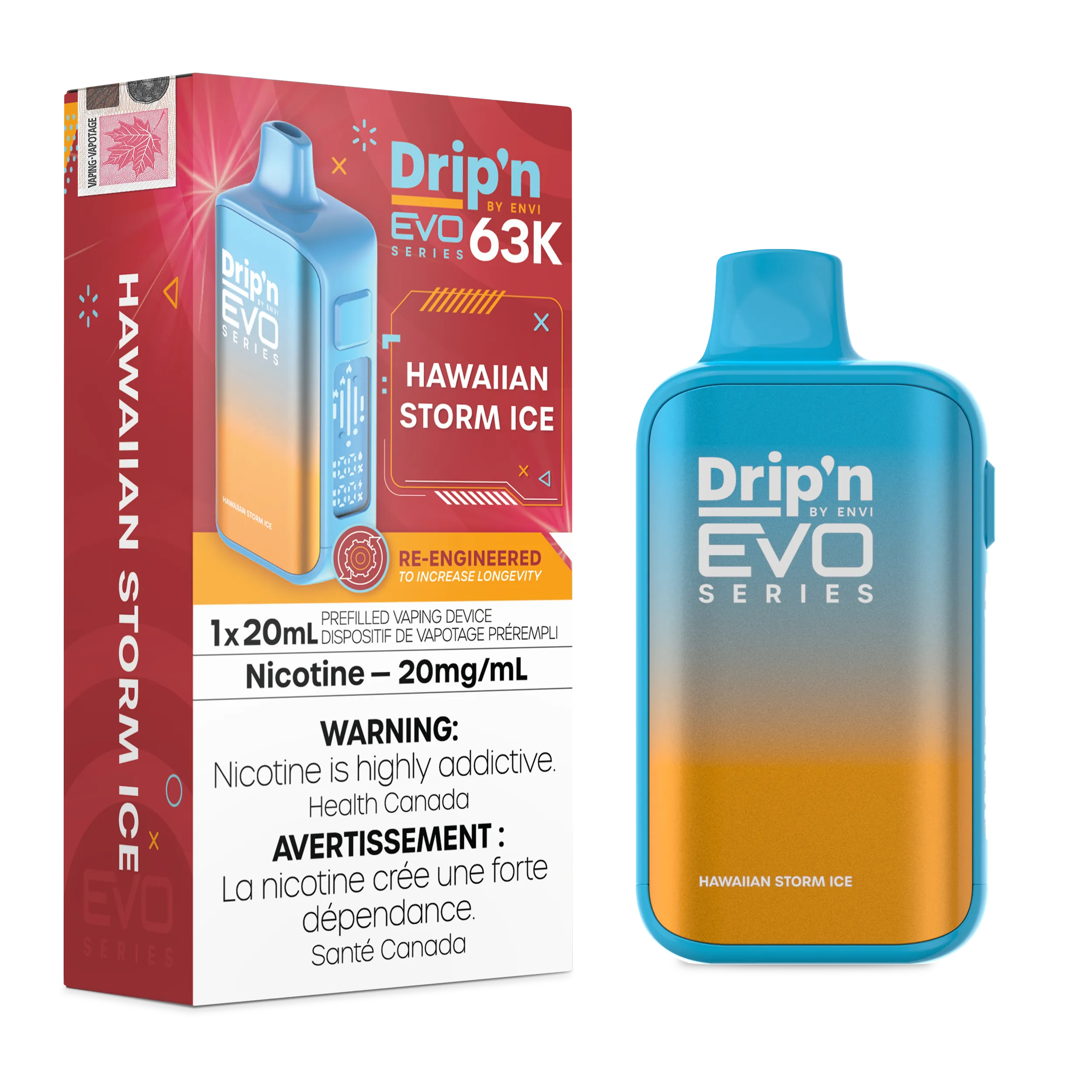 Hawaiian Storm Ice Drip'n by Envi EVO 63K - Disposable Vape