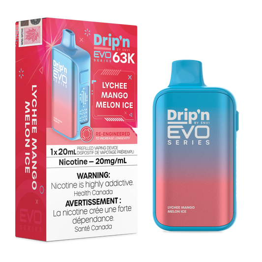 Lychee Mango Melon Ice Drip'n by Envi EVO 63K - Disposable Vape
