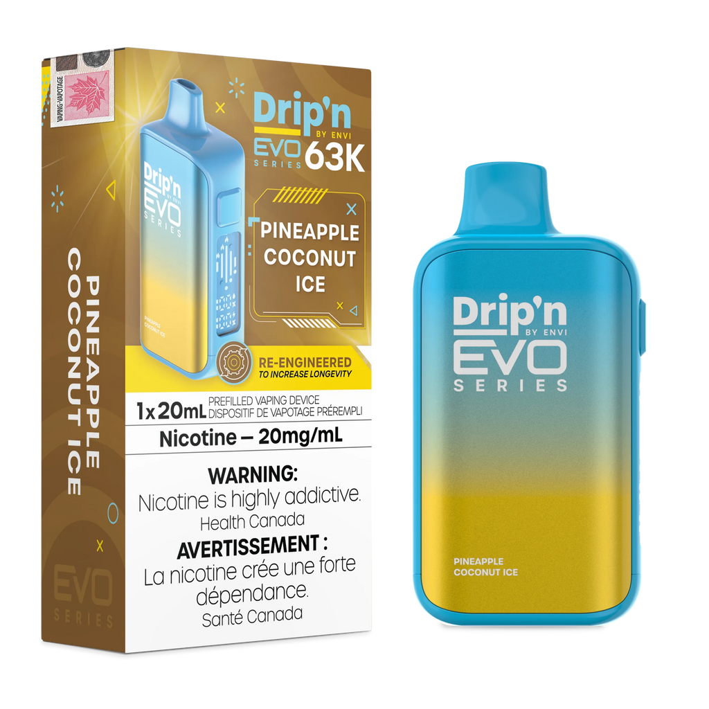 Pineapple Coconut Ice Drip'n by Envi EVO 63K - Disposable Vape
