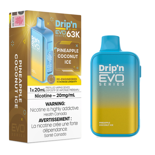 Pineapple Coconut Ice Drip'n by Envi EVO 63K - Disposable Vape