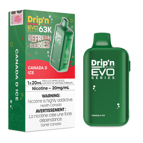 Canada D Ice Drip'n by Envi EVO 63K - Disposable Vape