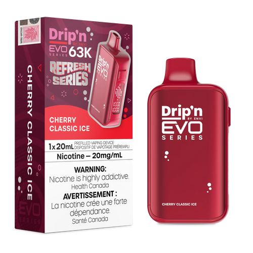 Cherry Classic Ice Drip'n by Envi EVO 63K - Disposable Vape