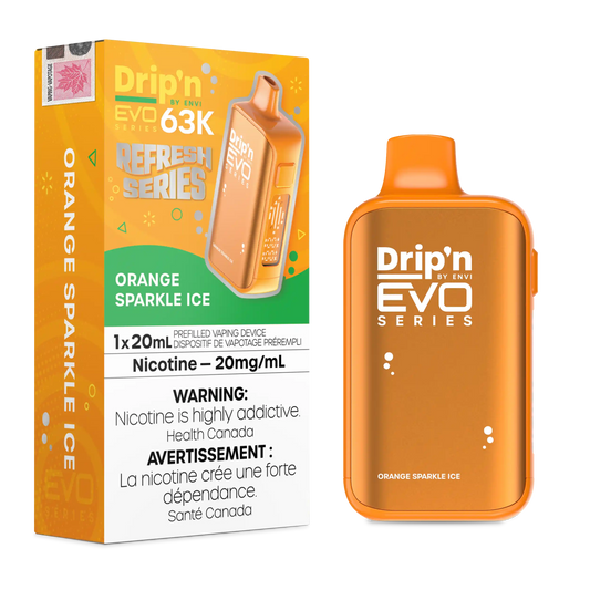 Orange Sparkle Ice Drip'n by Envi EVO 63K - Disposable Vape - view 2