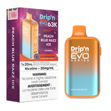 Peach Blue Razz Ice Drip'n by Envi EVO 63K - Disposable Vape