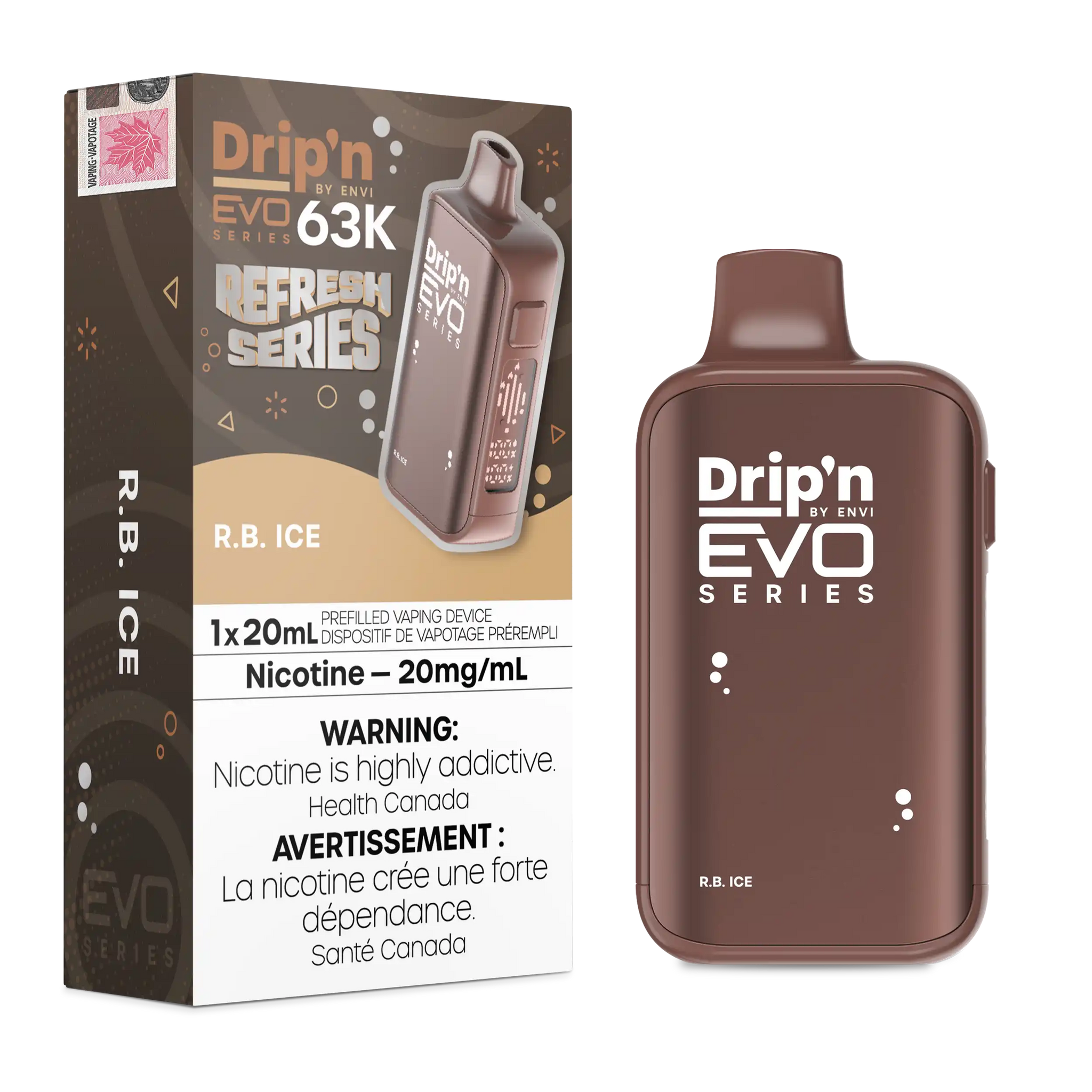 R.B. Ice Drip'n by Envi EVO 63K - Disposable Vape