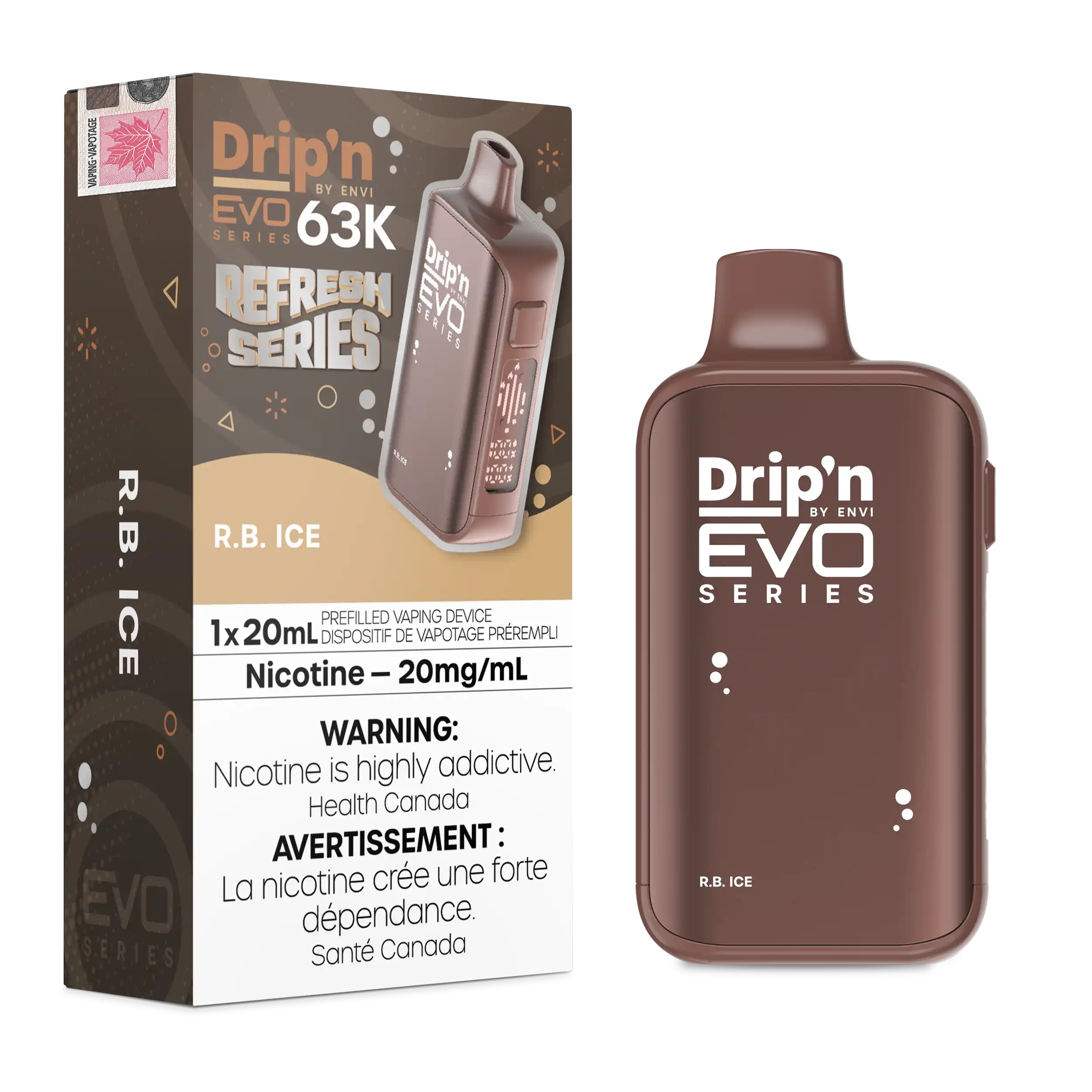 R.B. Ice Drip'n by Envi EVO 63K - Disposable Vape