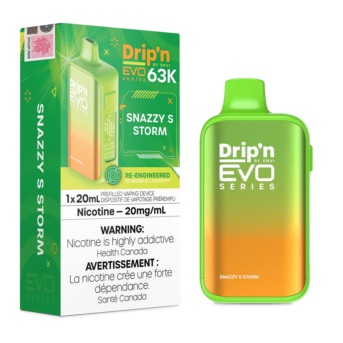 Snazzy S Storm Drip'n by Envi EVO 63K - Disposable Vape - view 2