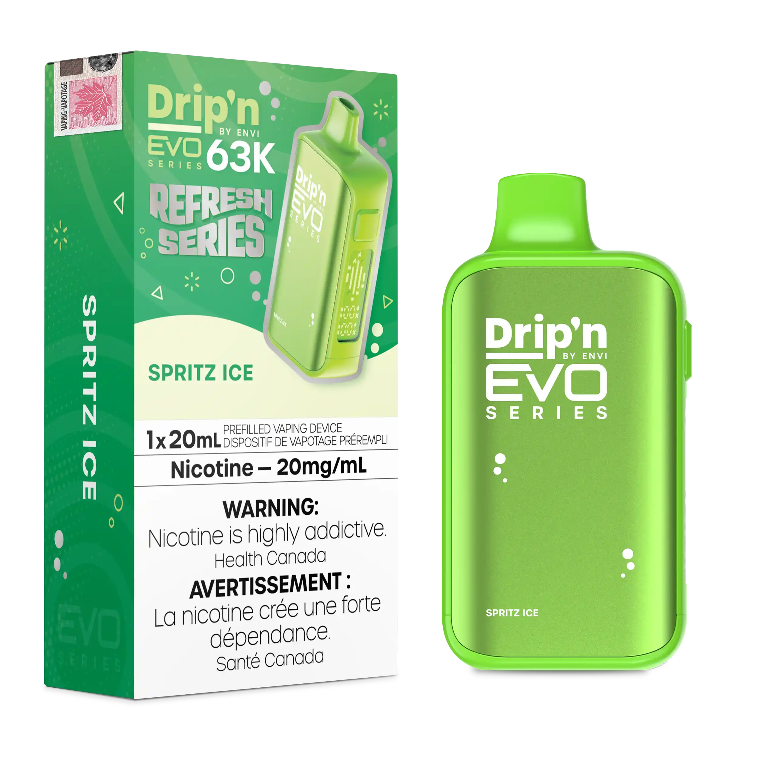 Spritz Ice Drip'n by Envi EVO 63K - Disposable Vape