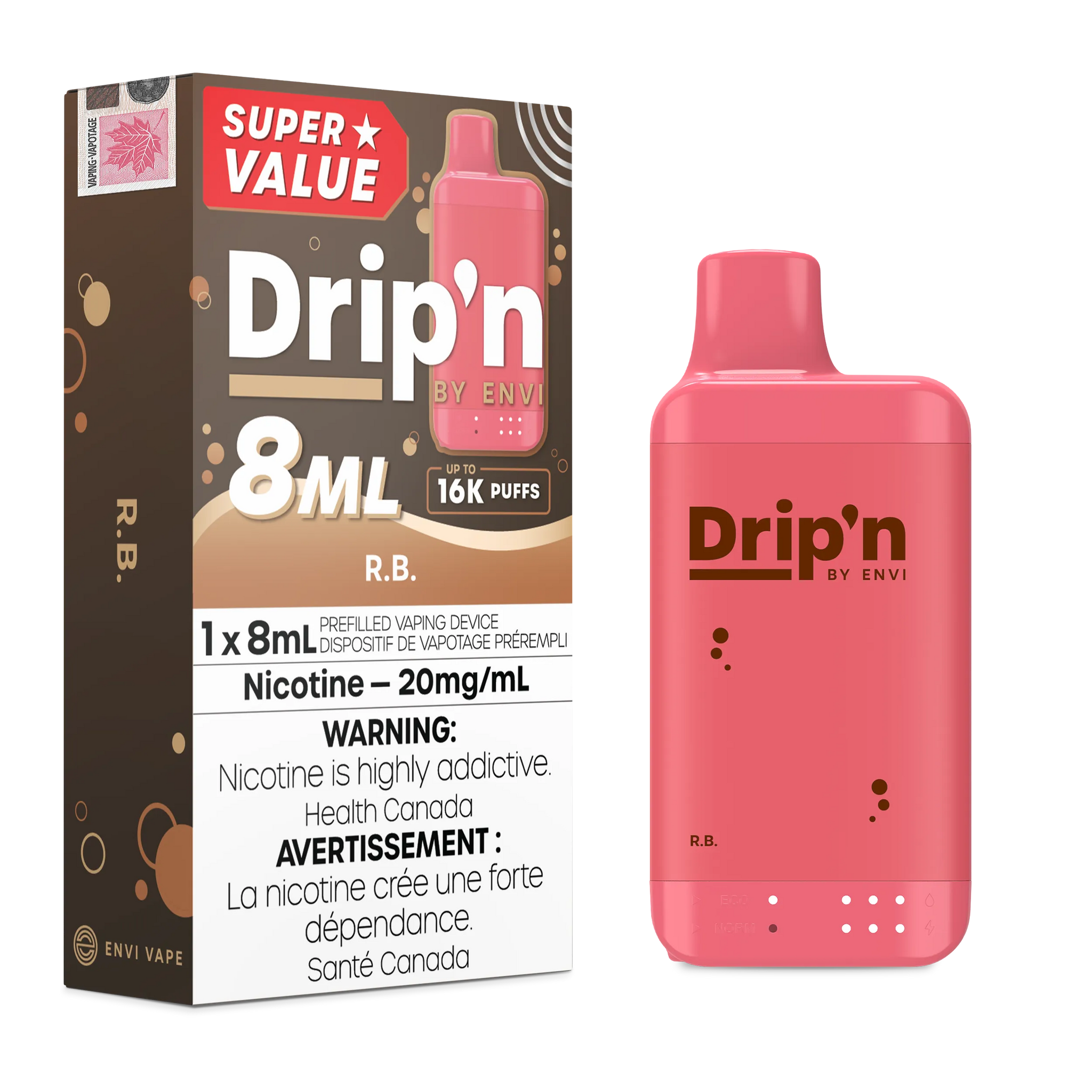 R.B Drip'n by Envi 8ml - Disposable 16K