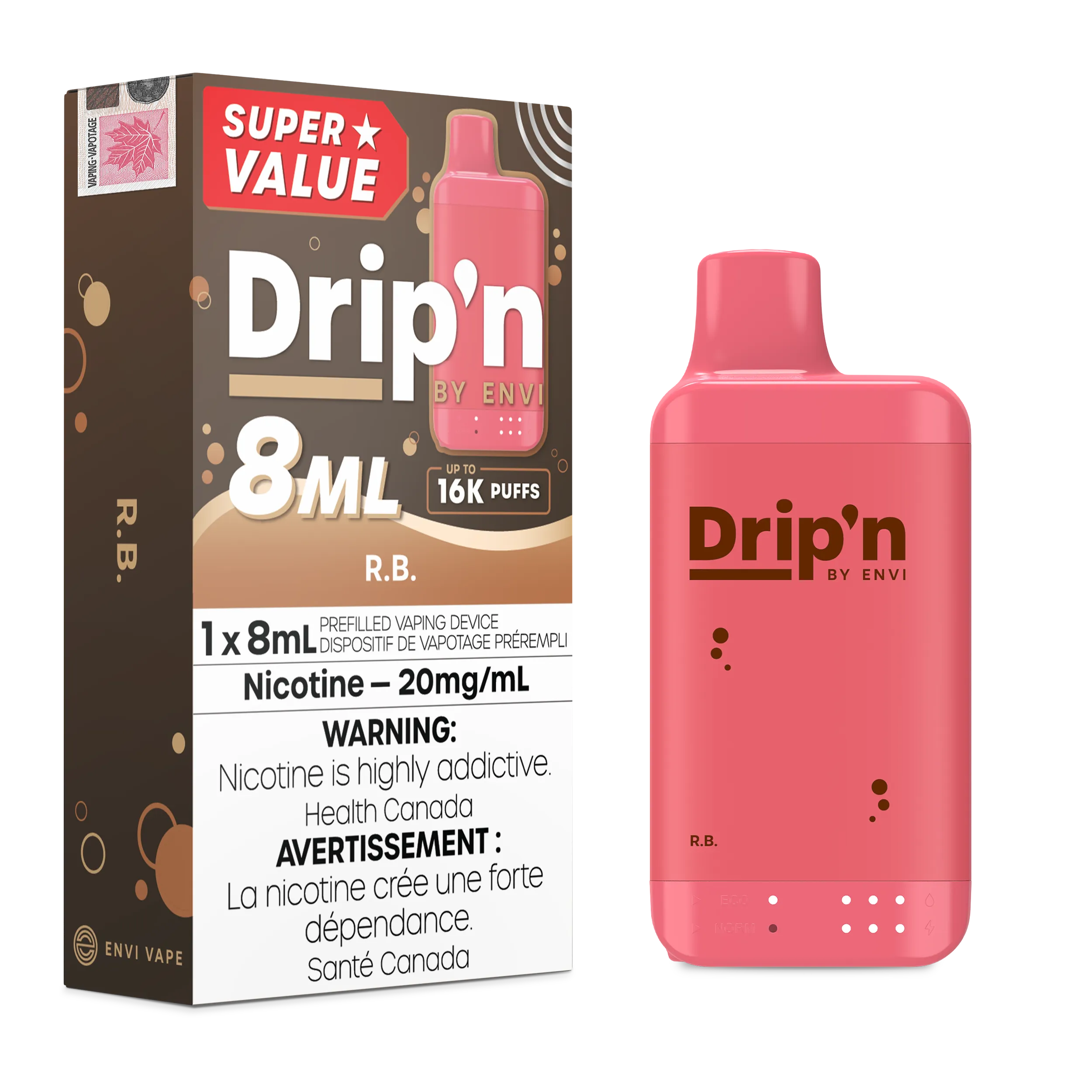 R.B Drip'n by Envi 8ml - Disposable 16K