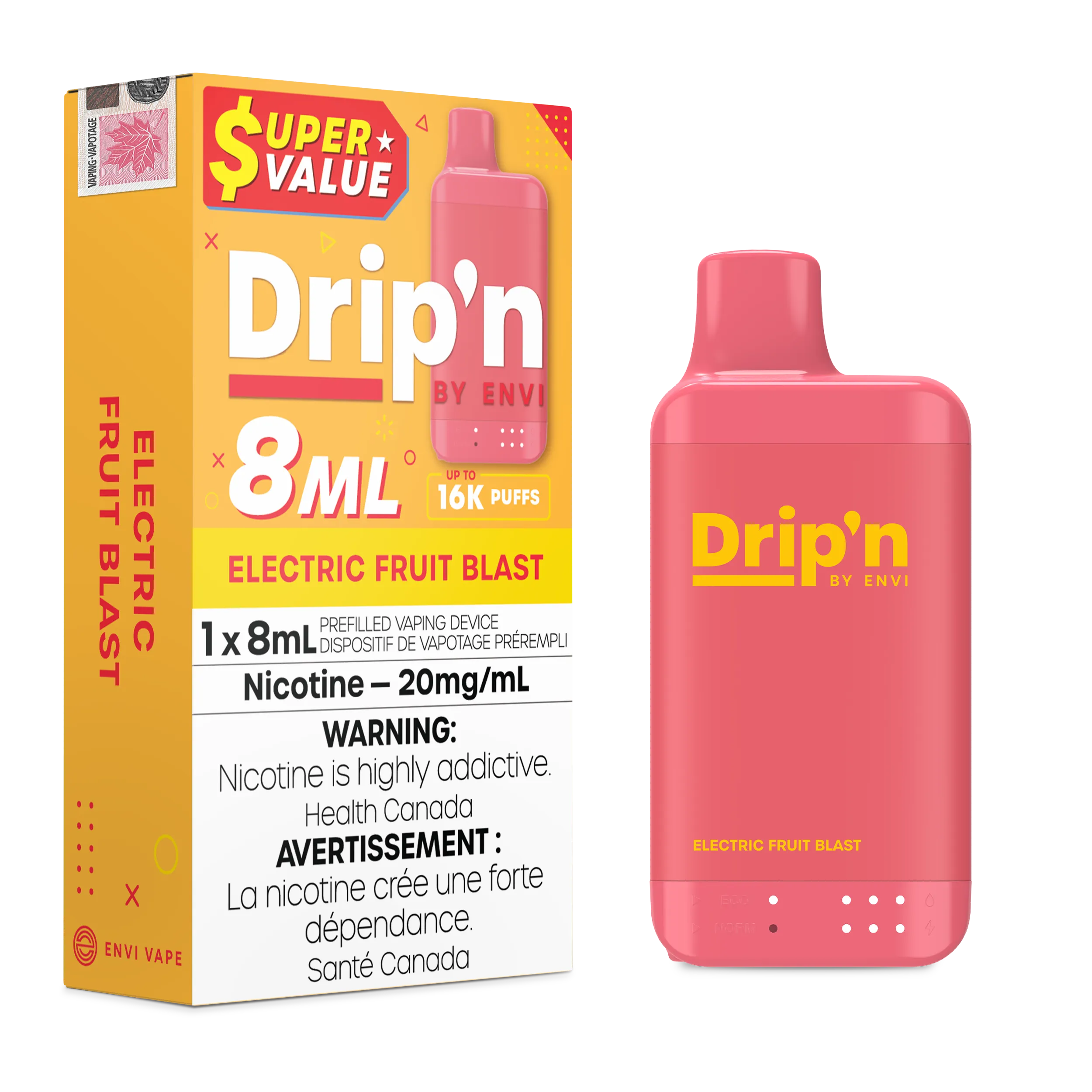 Electric Fruit Blast Drip'n by Envi 8ml - Disposable 16K by DRIP'N