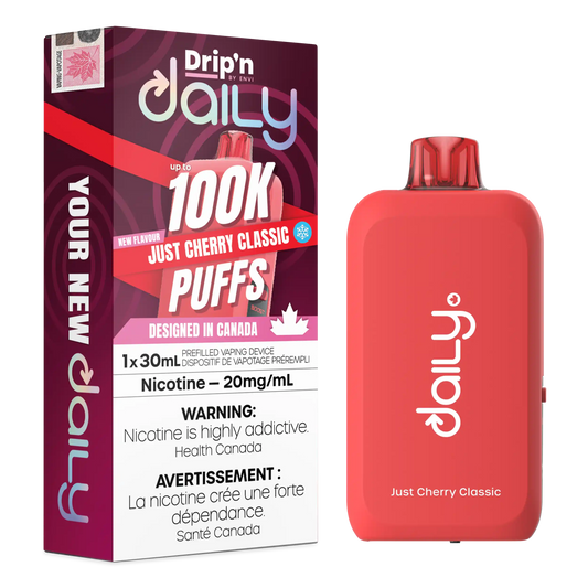 Just Cherry Classic Drip'N Daily 30mL - Disposable Vape 100K