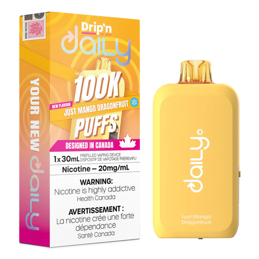 Just Mango Dragonfruit Drip'N Daily 30mL - Disposable Vape 100K
