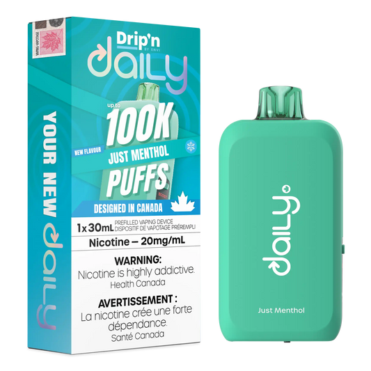 Just Menthol Drip'N Daily 30mL - Disposable Vape 100K