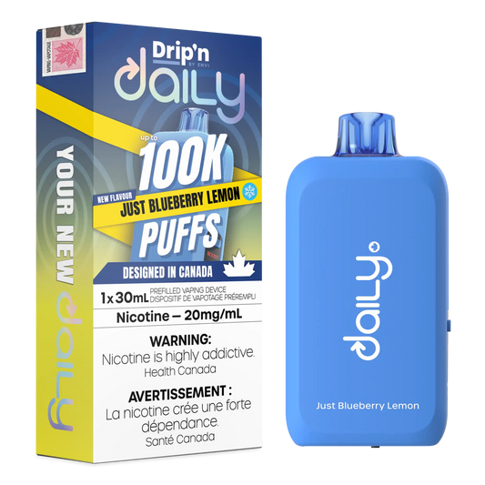 Just Blueberry Lemon Drip'N Daily 30mL - Disposable Vape 100K