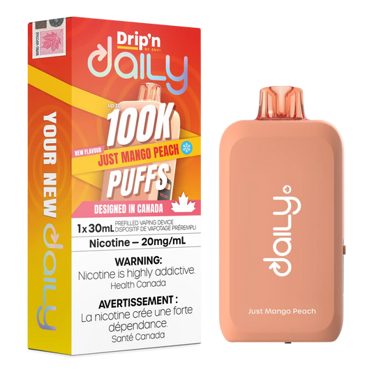 Just Mango Peach Drip'N Daily 30mL - Disposable Vape 100K