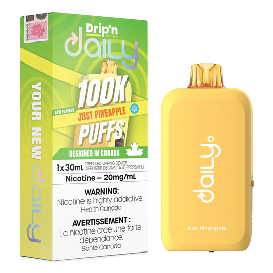 Just Pineapple Drip'N Daily 30mL - Disposable Vape 100K