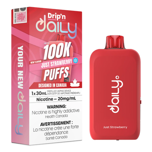 Just Strawberry Drip'N Daily 30mL - Disposable Vape 100K