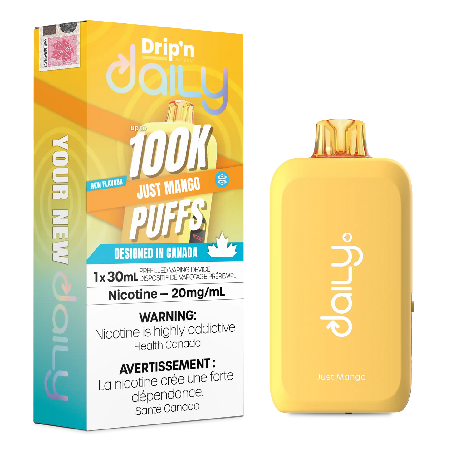 Just Mango Drip'N Daily 30mL - Disposable Vape 100K