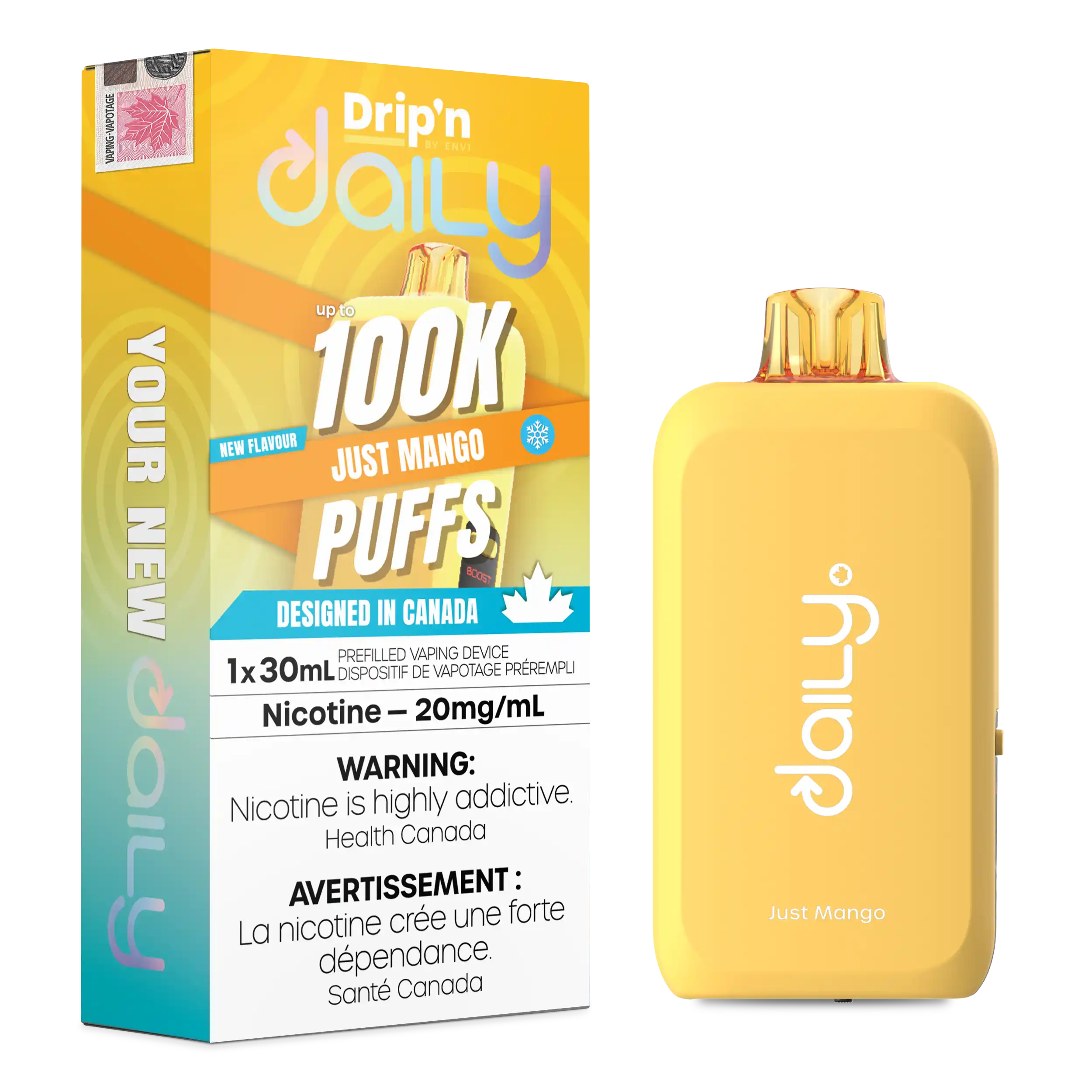 Just Mango Drip'N Daily 30mL - Disposable Vape 100K