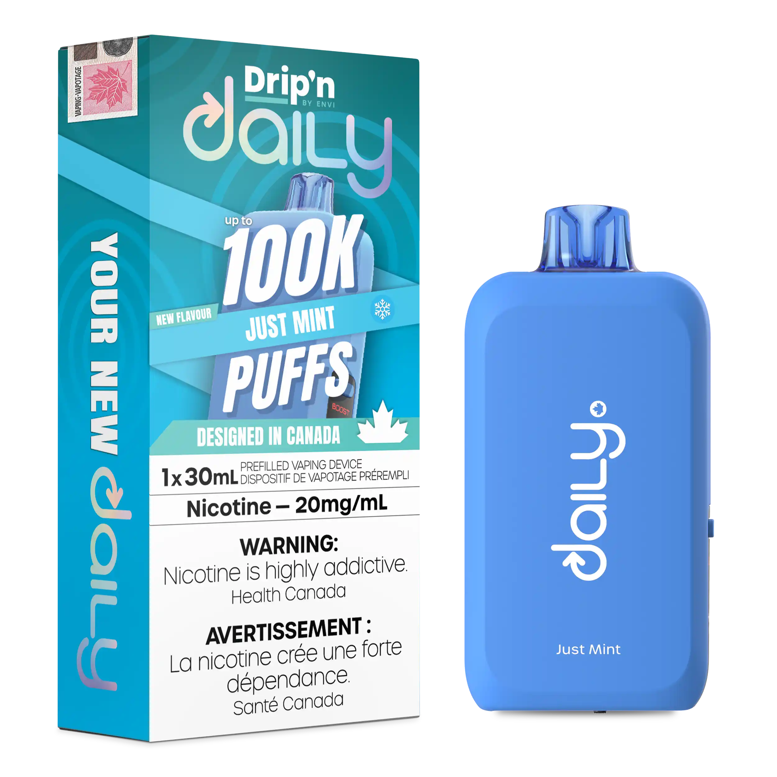Just Mint Drip'N Daily 30mL - Disposable Vape 100K