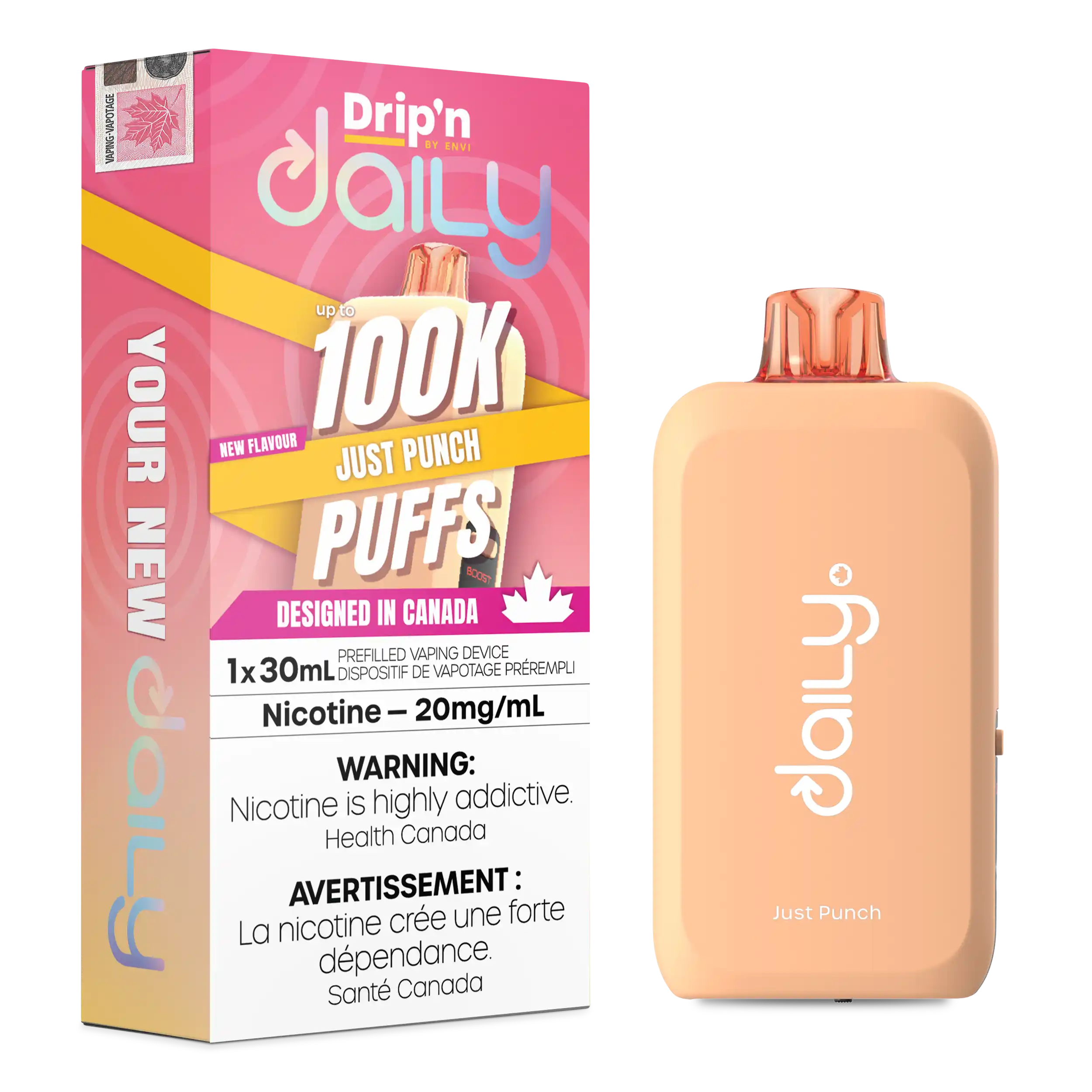 Just Punch Drip'N Daily 30mL - Disposable Vape 100K