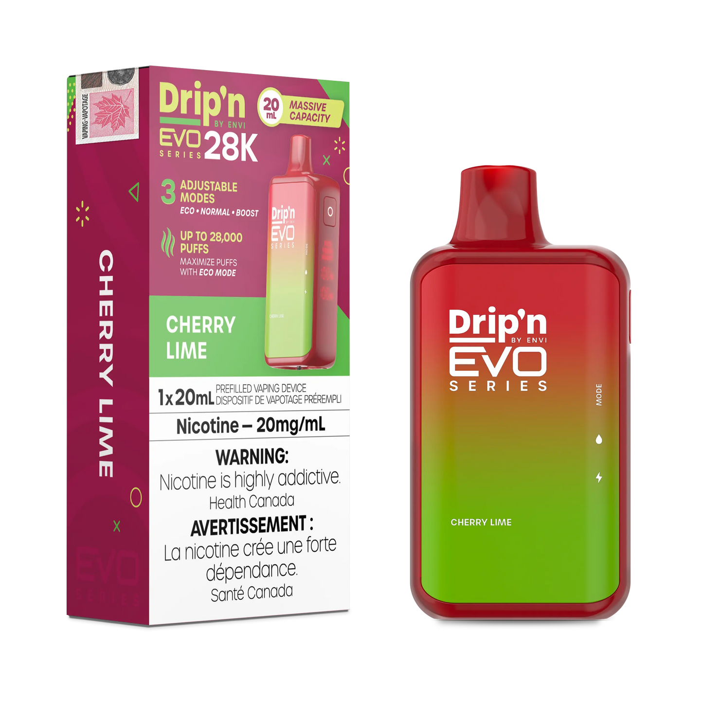 Cherry Lime Drip'N Evo - Disposable 28K