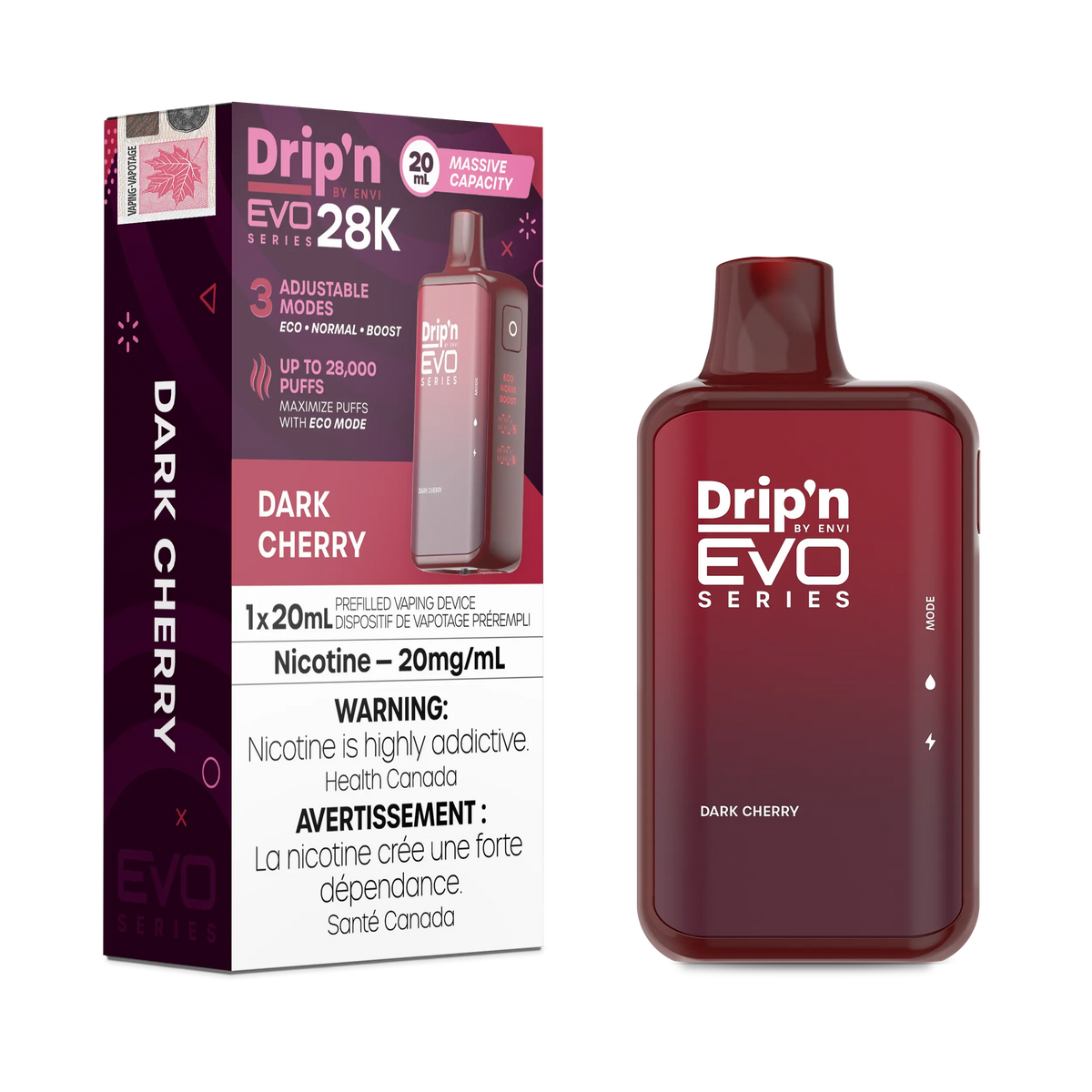 Dark Cherry Drip'N Evo - Disposable 28K