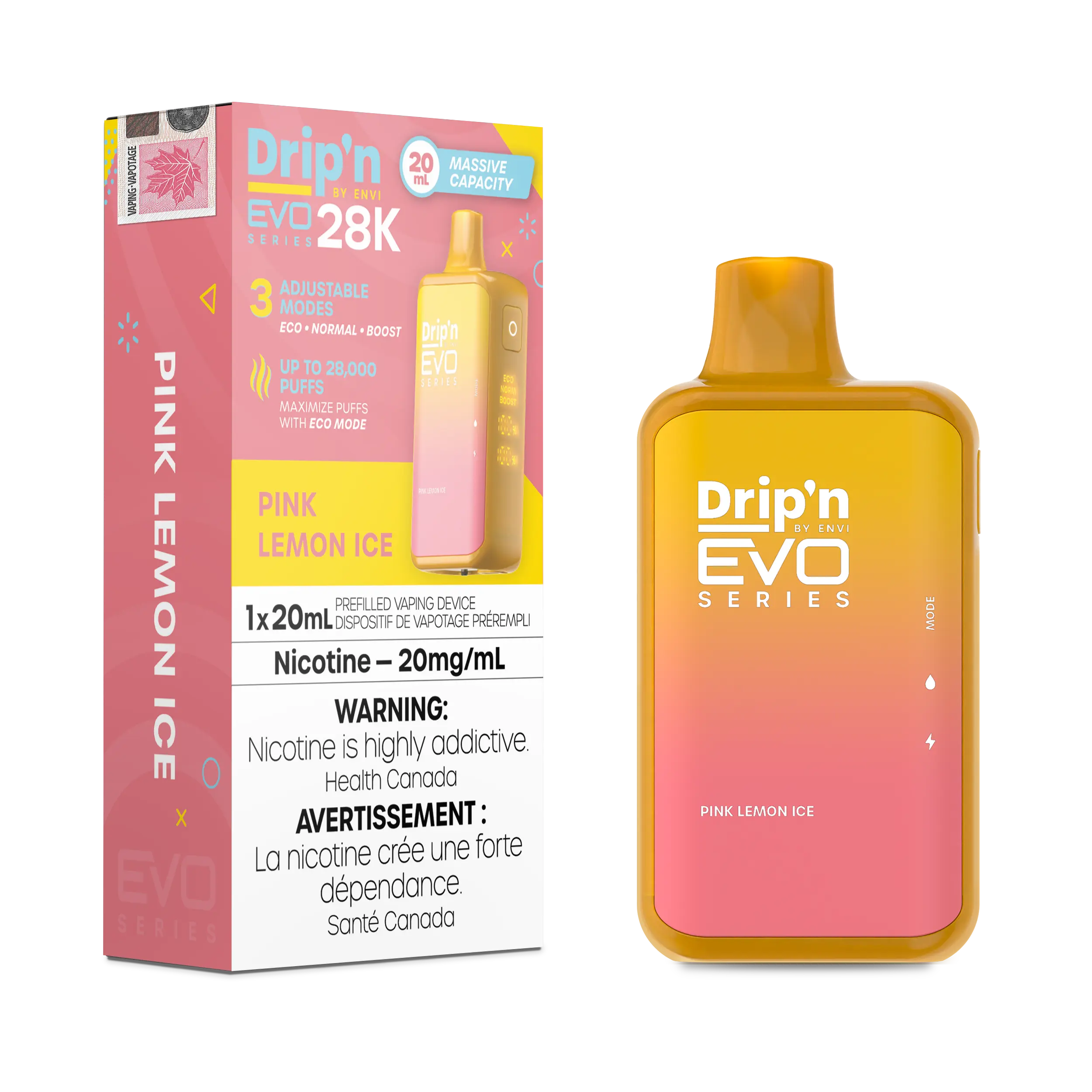 Pink Lemon Ice Drip'N Evo - Disposable 28K