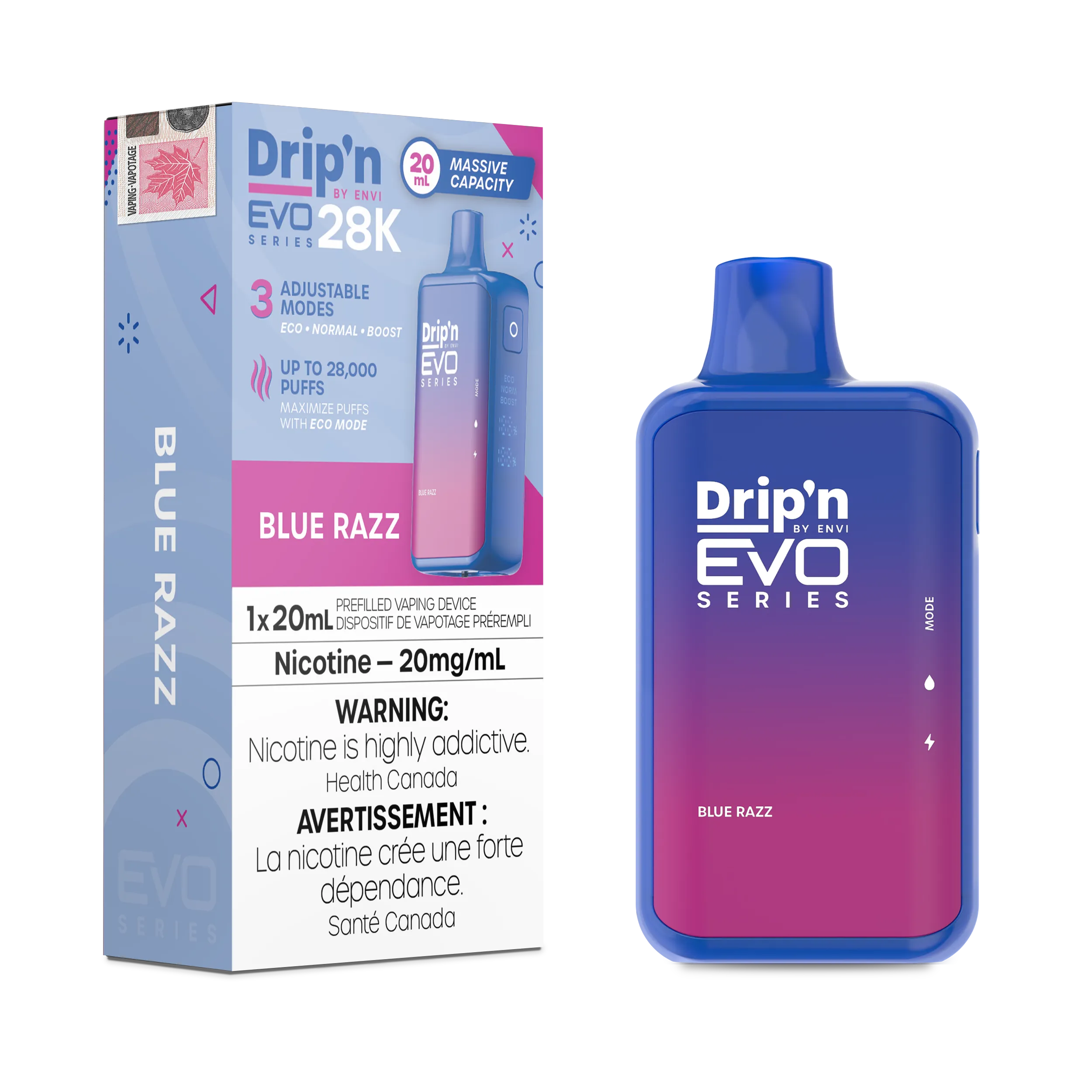 Blue Razz Drip'N Evo - Disposable 28K