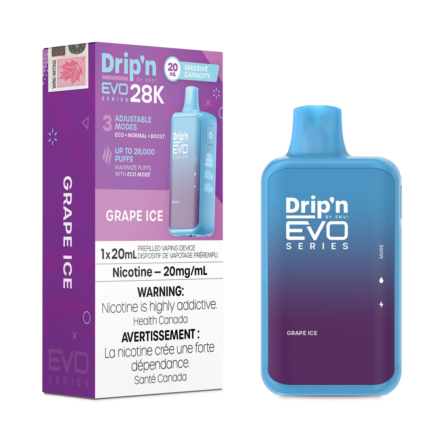 Grape Ice Drip'N Evo - Disposable 28K