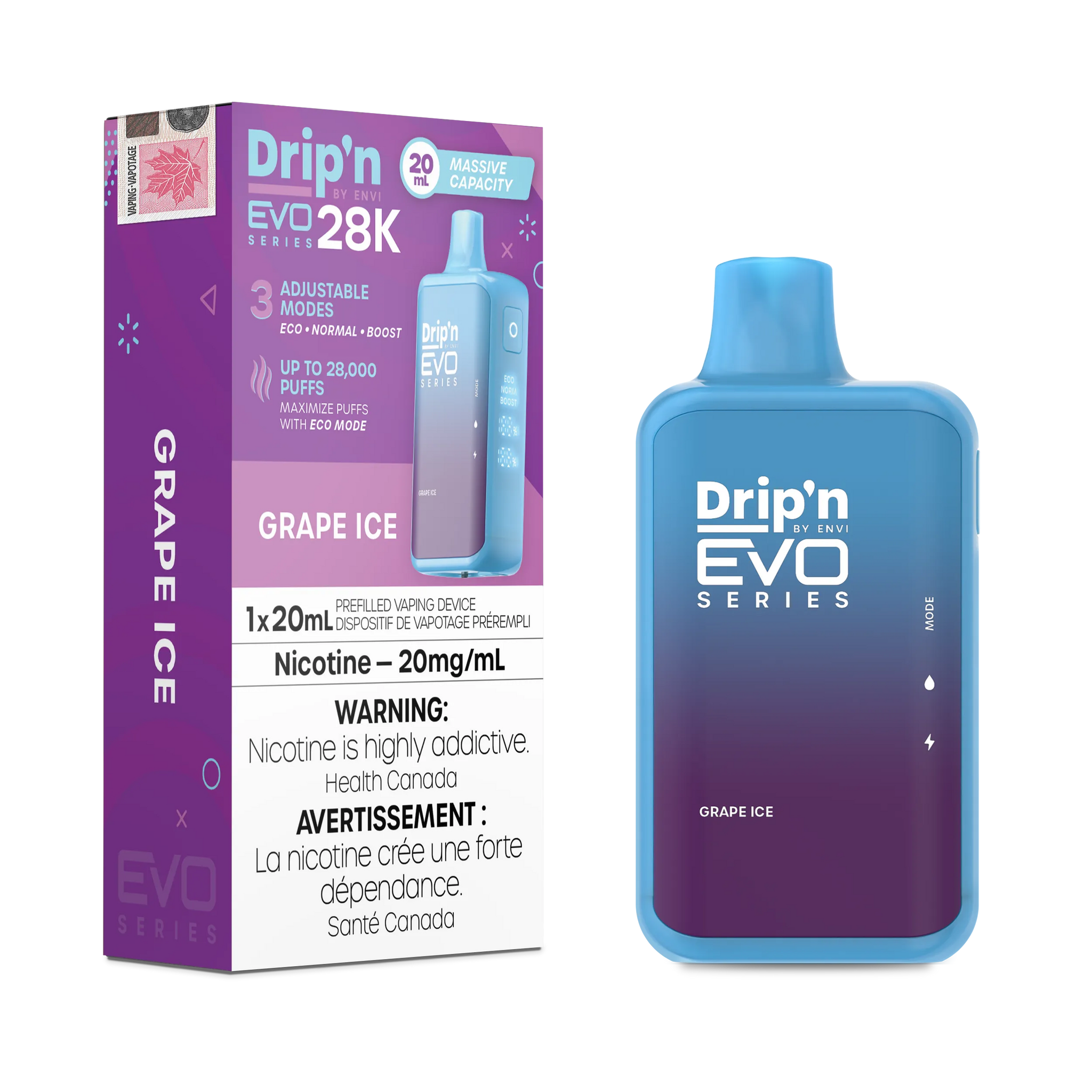 Grape Ice Drip'N Evo - Disposable 28K