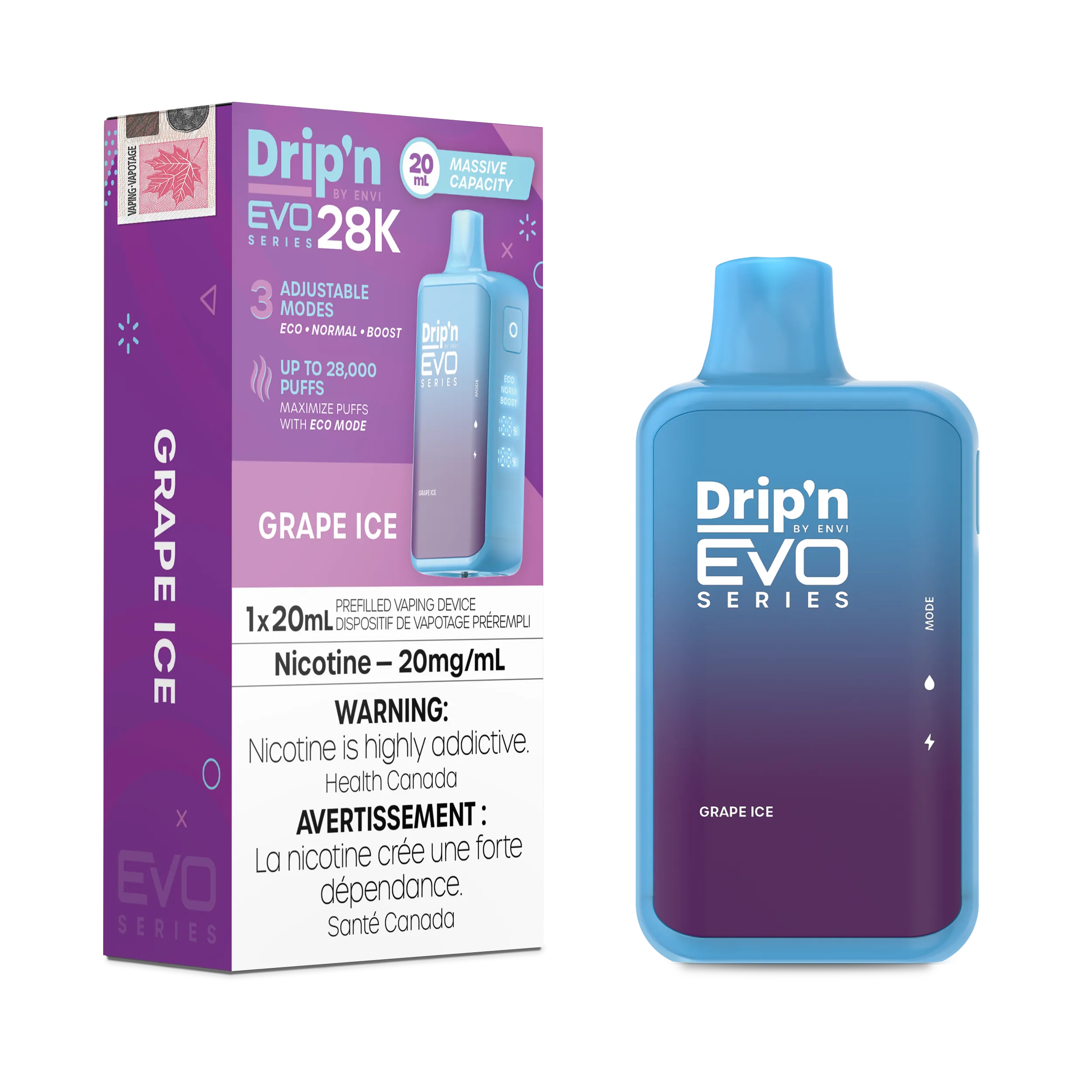 Grape Ice Drip'N Evo - Disposable 28K