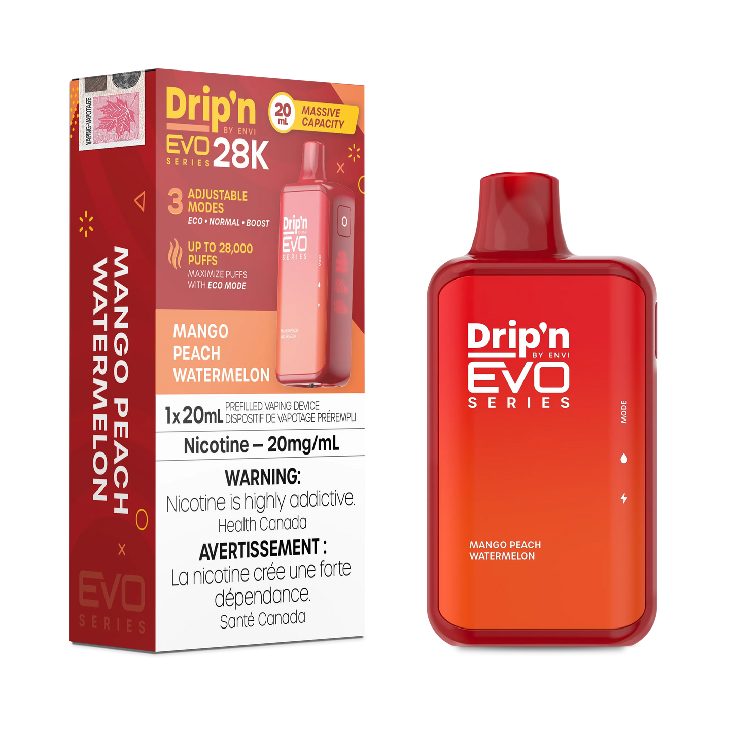Mango Peach Watermelon Drip'N Evo - Disposable 28K