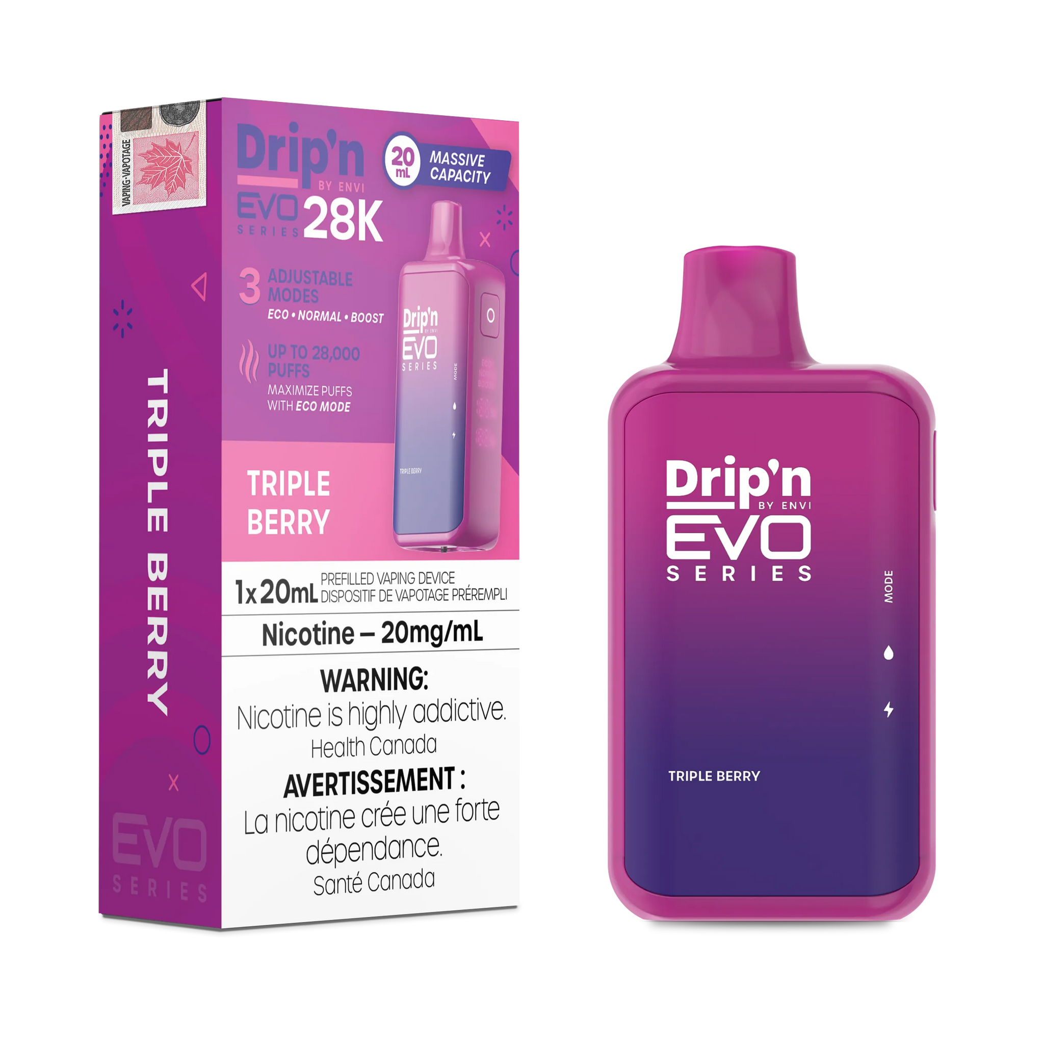 Triple Berry Drip'N Evo - Disposable 28K