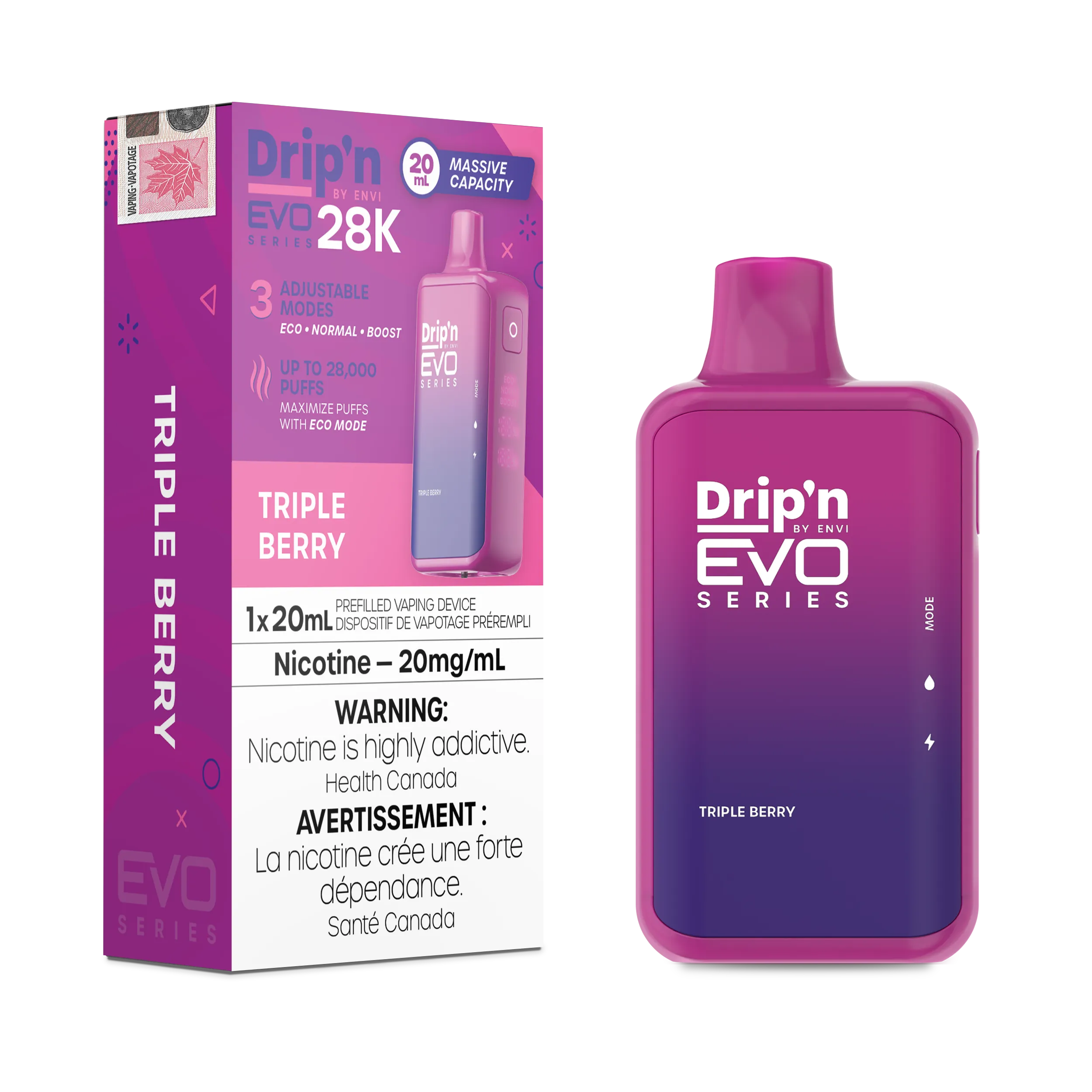 Triple Berry Drip'N Evo - Disposable 28K