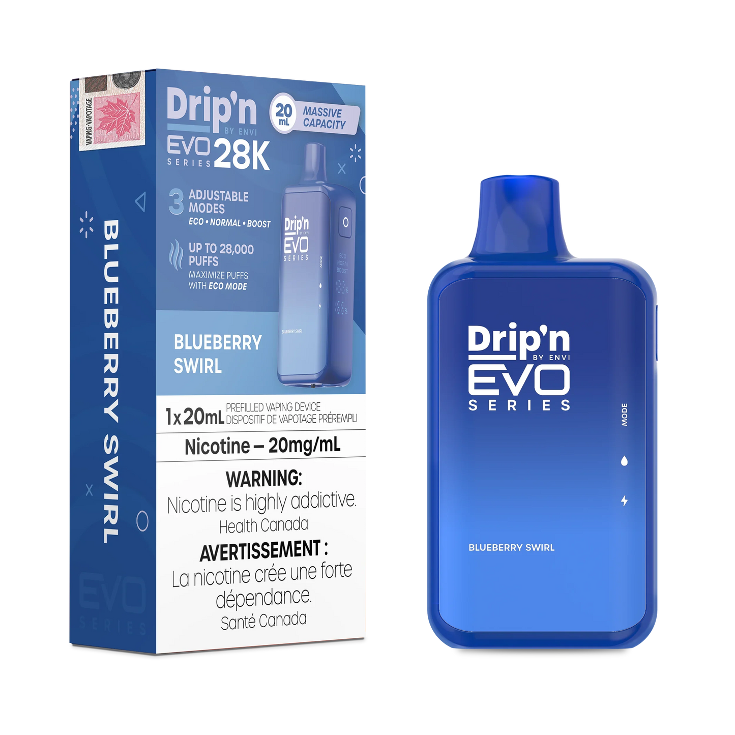 Blueberry Swirl Drip'N Evo - Disposable 28K