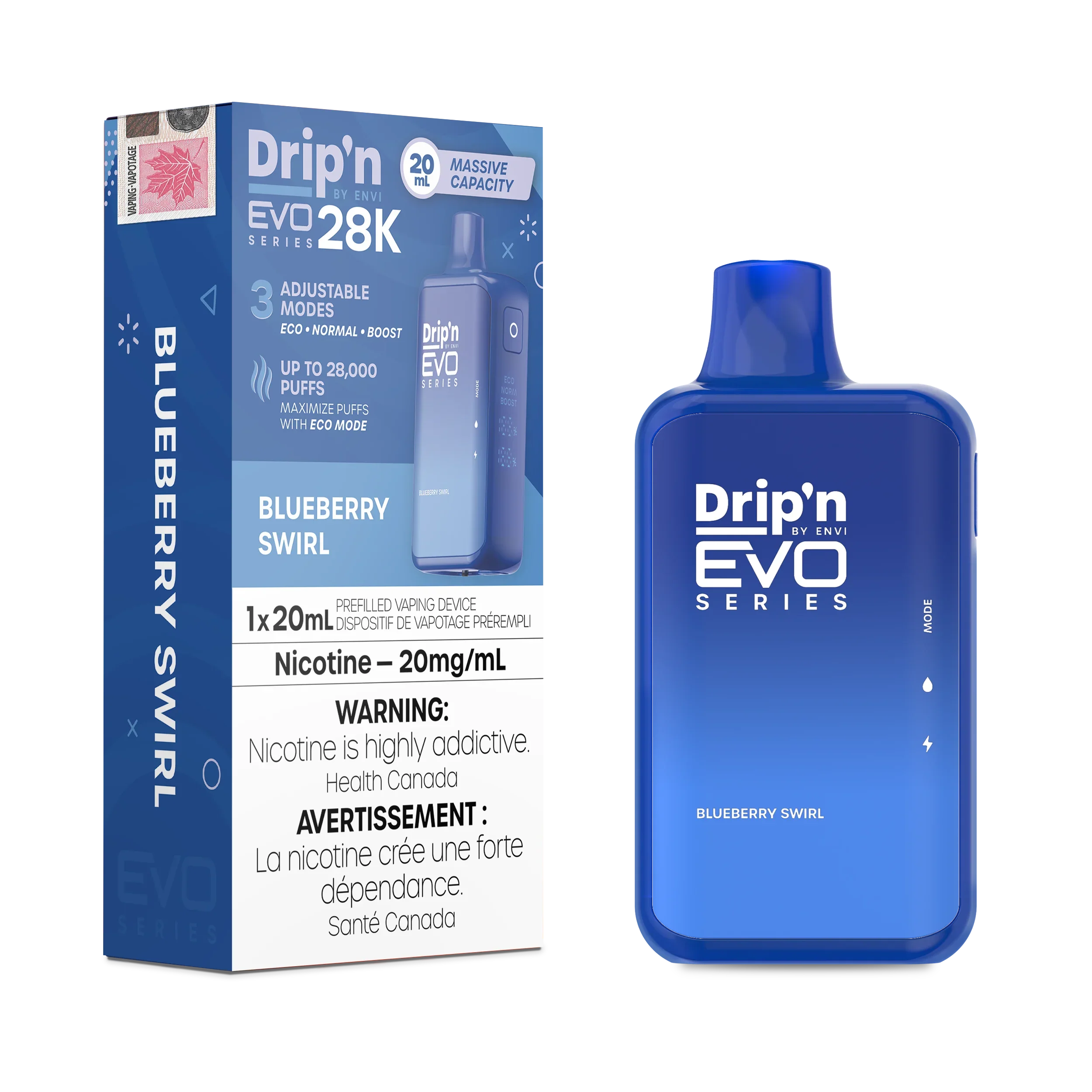 Blueberry Swirl Drip'N Evo - Disposable 28K