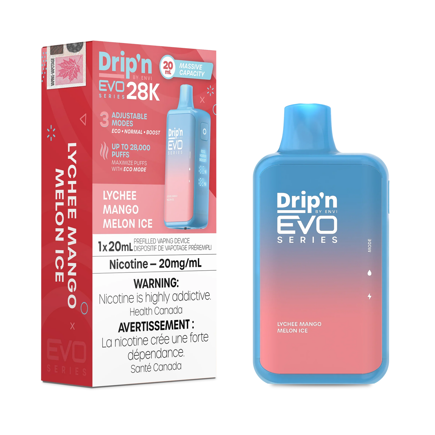 Lychee Mango Melon Ice Drip'N Evo - Disposable 28K